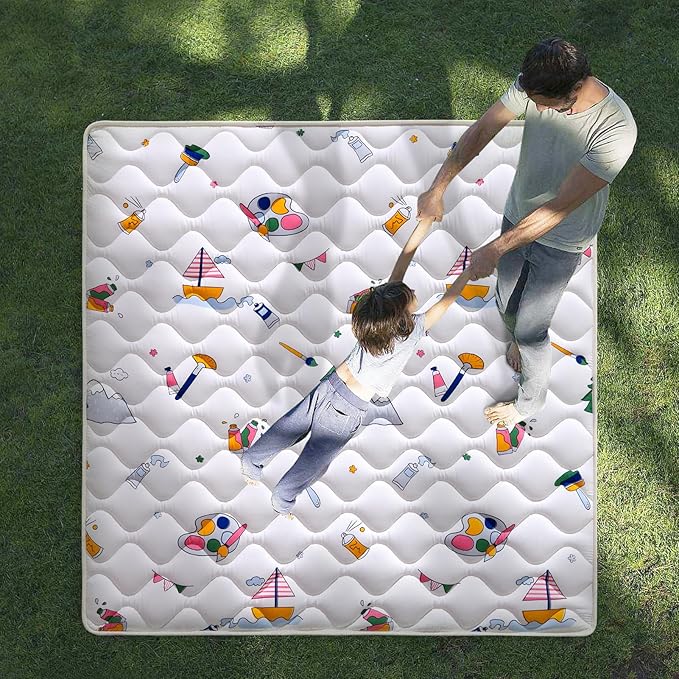 High-Density Foam Baby Play Mat, 50x50 Inches Thicken One-Piece Comfortable and Soft Playmat, Non Slip Machine Washable Floor Mat for Infants, Tapete para Bebes,Toddlers