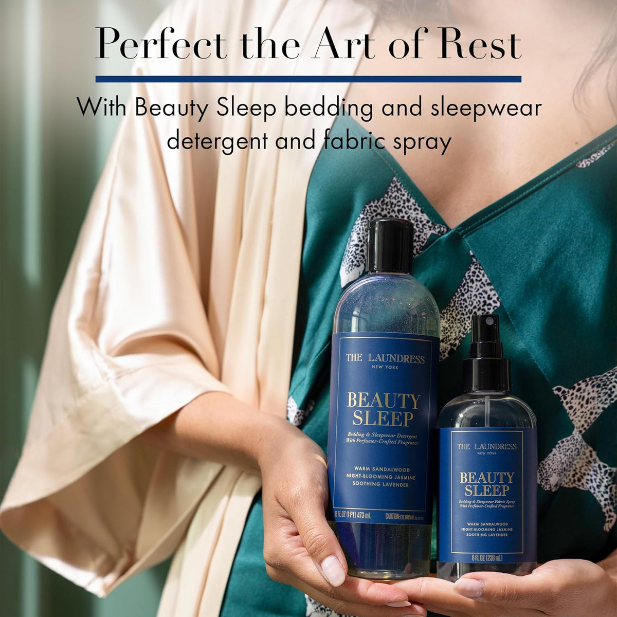 The Laundress Beauty Sleep Fabric Spray, Wrinkle Release Spray, Pillow Spray, Fabric Refresher, Upholstery and Linen Spray, Tranquil Comforting Inspired Scent, 8 Fl Oz