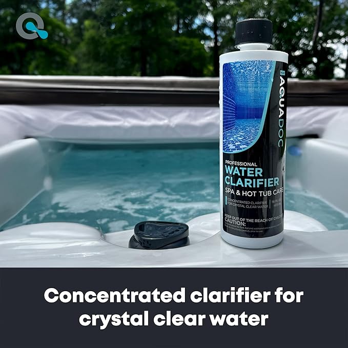 MAV AquaDoc Spa Clarifier & Hot Tub Clarifier for Fast Acting Cloudy Water Treatment, The Spa Clarifier Hot Tub Owners Love, Use Our Hot Tub Water Clarifier to Keep Your Spa Clear & Balanced - 32oz