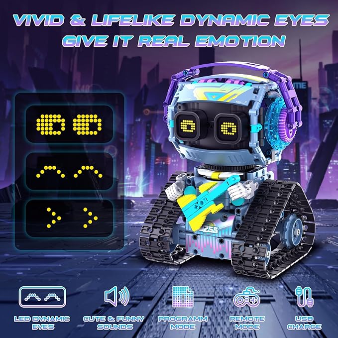 STEM Robot Building Kit for Kids 6-14,3in1 Remote & APP Controlled STEM Rock Robot/Truck/Road Roller Building Toys for Kid,433 Pcs Building Blocks Set Birthday Xmas Gift Ideas for Boys Girls