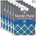 Nordic Pure 20x30x1 (Actual Size: 19 5/8 x 29 5/8 x 3/4) Pleated MERV 7 Air Filters 6 Pack