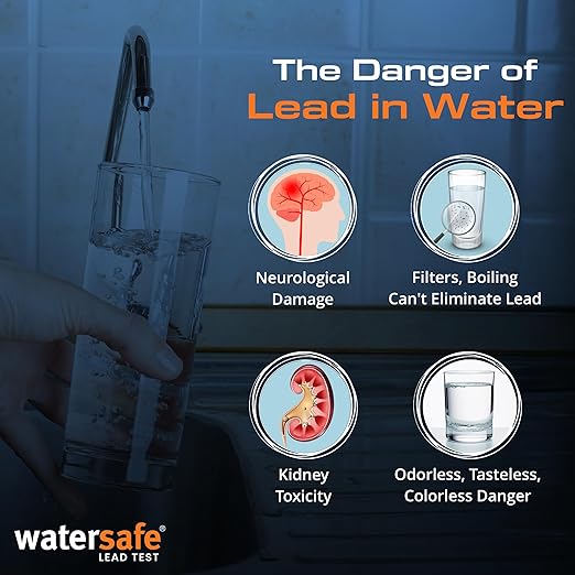 USA-Made – Watersafe® Lead in Drinking Water Test Kit – EPA-Compliant & Lab-Verified 8-Minute Detection Below 5 PPB – Easy & Accurate DIY Home Testing for Tap & Well Water - 2 Pack