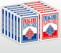 Plastic Playing Cards, Poker Size, Excellent Quality, Jumbo Index, Waterproof & Washable, Perfect for Texas Hold’em Poker, 6 Blue Deck & 6 Red Deck