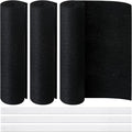 3 Pack Cut to Fit Carbon Pad Pre Filter Roll 16'' x 48'' with 3 Roll 126'' Tape for Air Purifiers Furnace Filters and AirConditioner Filters Cut to Fit Carbon Pad Removing Odor VOC