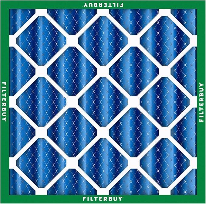 Filterbuy 20x20x4 Air Filter MERV 13 Optimal Smoke & Allergy Defense (3-Pack), Electrostatic Pleated HVAC AC Furnace Filters Replacement, Made in USA (Actual Size: 19.50 x 19.50 x 3.63)