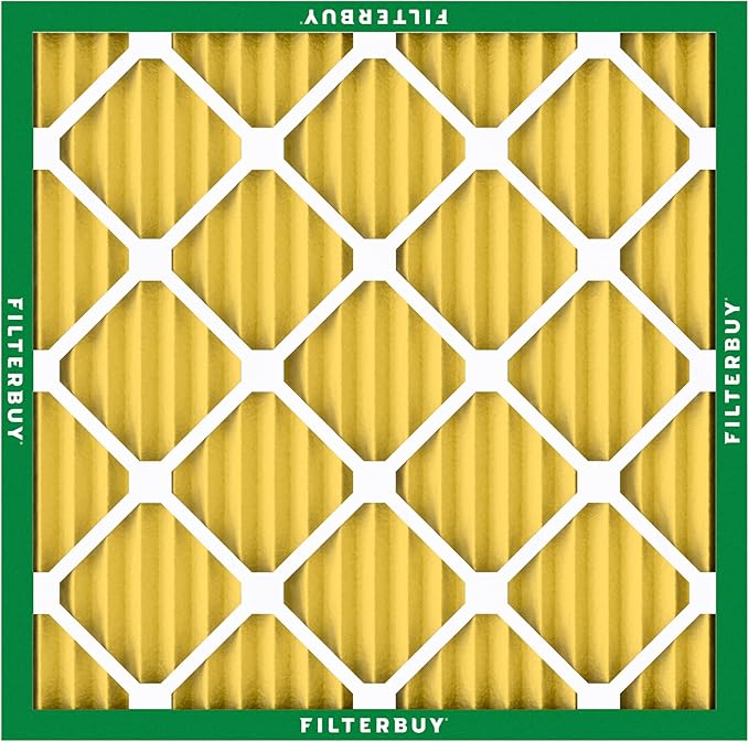 Filterbuy 12x12x1 Air Filter MERV 11 Superior Pet & Allergy Defense (12-Pack), Electrostatic Pleated HVAC AC Furnace Filters Replacement, Made in USA (Actual Size: 11.75 x 11.75 x 0.75)