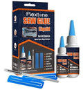 1 Min Quick Bonding Fast Dry Sew Glue Liquid Natural Latex Art Glue Reinforcing Adhesive Speedy Fix for All Fabrics Clothing Cotton Flannel Denim Leather Polyester Doll Repair (60ml+120ml)