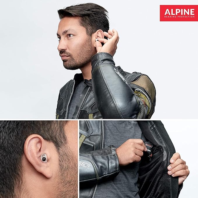 Alpine MotoSafe Race MotoGP™ - Motorcycle Ear Plugs for Wind Noise Reduction - 20dB - Ultra Soft Comfortable Motorcycle Hearing Protection - 1 Pair