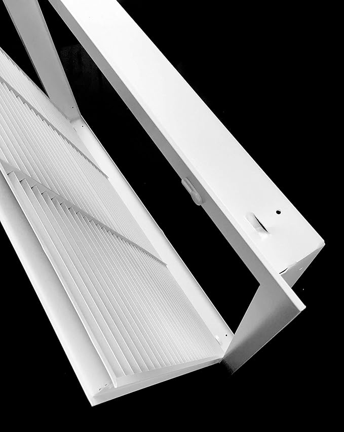 16" X 20" Aluminum Return Filter Grille for 1" Filter - Easy Airflow - Linear Bar Grilles [Outer Dimensions: 18.5w X 22.5h]