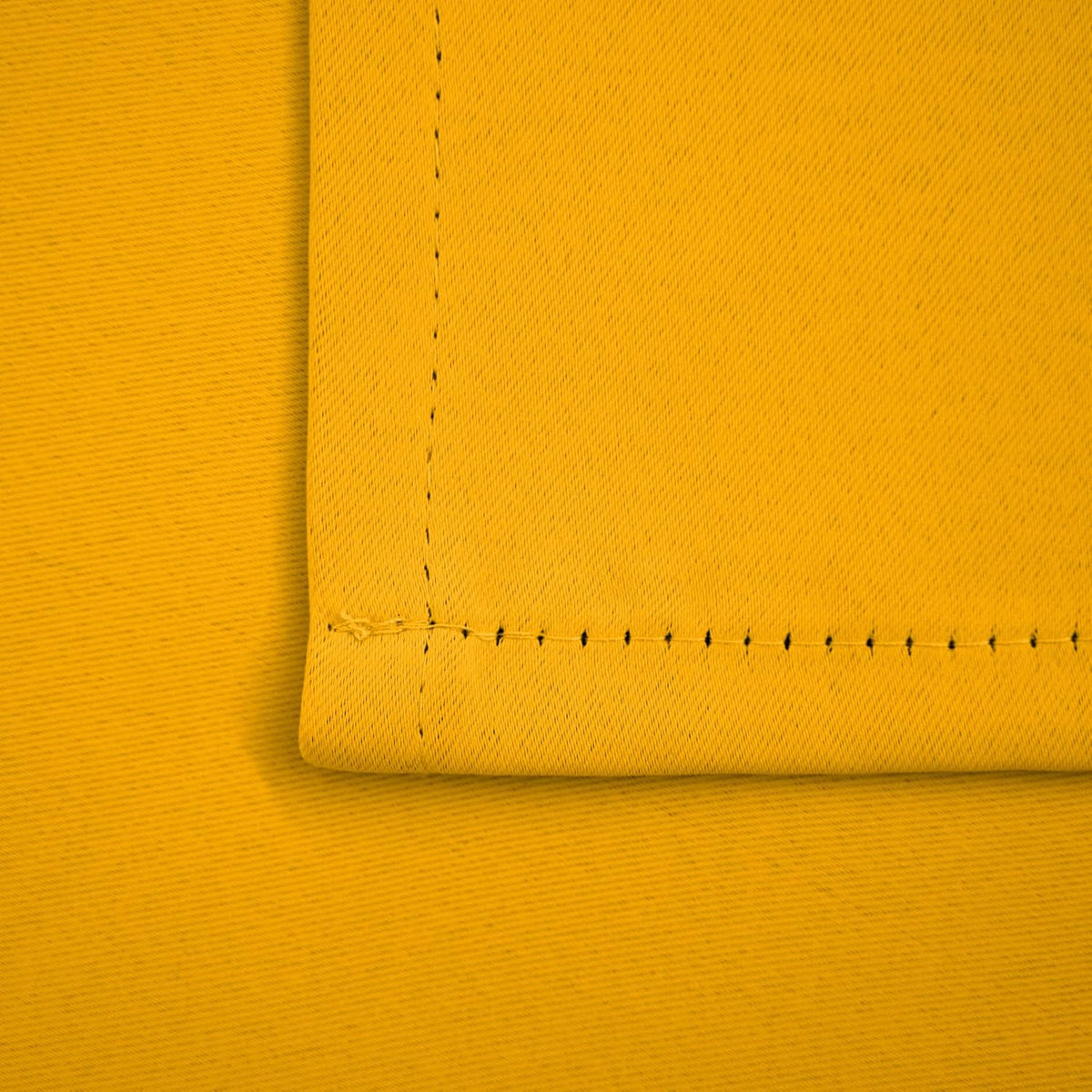 Pickluc Cafe Kitchen Curtains 36 Inches Long 2 Panels, Blackout Tier Curtains with Rod Pocket, Short Black Out Curtain for Small Window, 42" Wide and 36" Length, Set of Two, Mustard Yellow