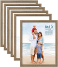 Langdon House 8x10 Picture Frames (Fawn Brown, 6 Pack) Contemporary Style Wood-Like Photo Frames, Richland Collection