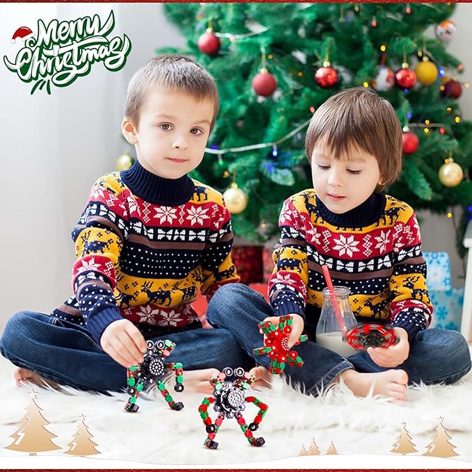 Fidget Spinners for Kids and Adults Christmas Fidget Toys Gifts, Stress Relief Sensory Toys for Boys and Girls Fingertip Gyros for ADHD Autism for Kids Birthday Gifts