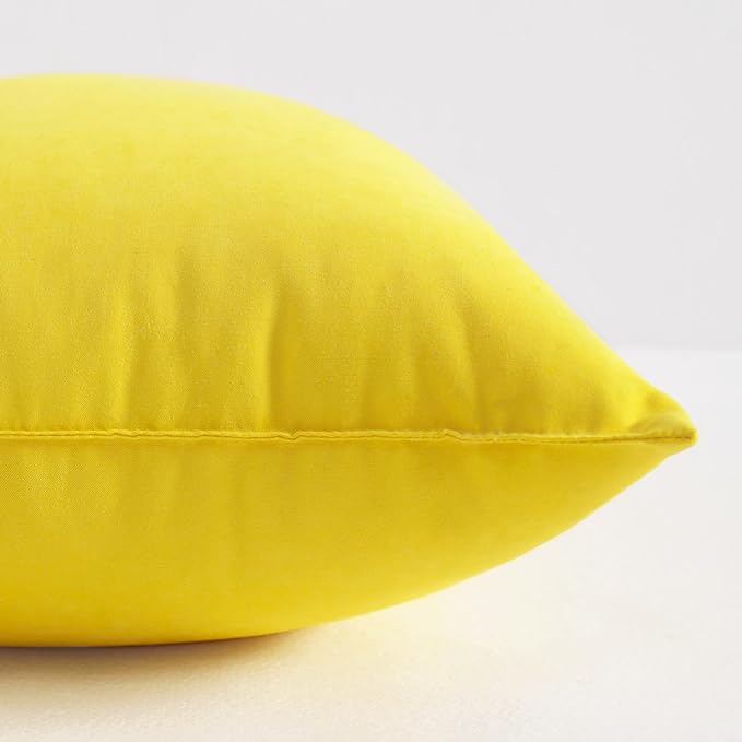 NTBAY Tiny Pillows, Down Alternative 7"x11" Microfiber Mini Pillows for Travel, Pets, Soft Machine Washable Small Pillow for Neck, Wrist, Lumbar and Knee, Yellow