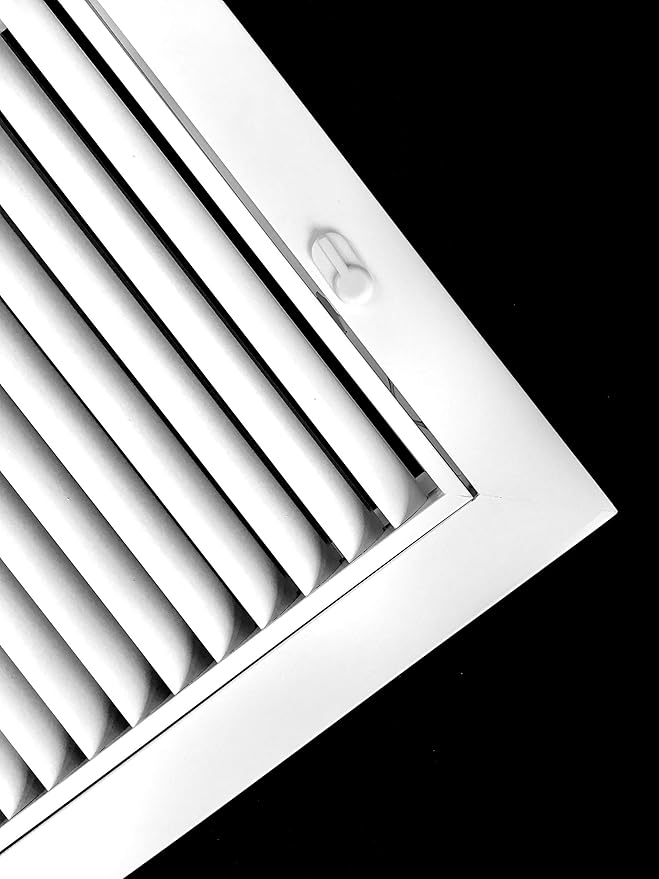 HVAC Premium 20" X 30" Aluminum Return Filter Grille for 1" Filter - Easy Airflow - Linear Bar Grilles [Outer Dimensions: 22.5"w X 32.5"h]