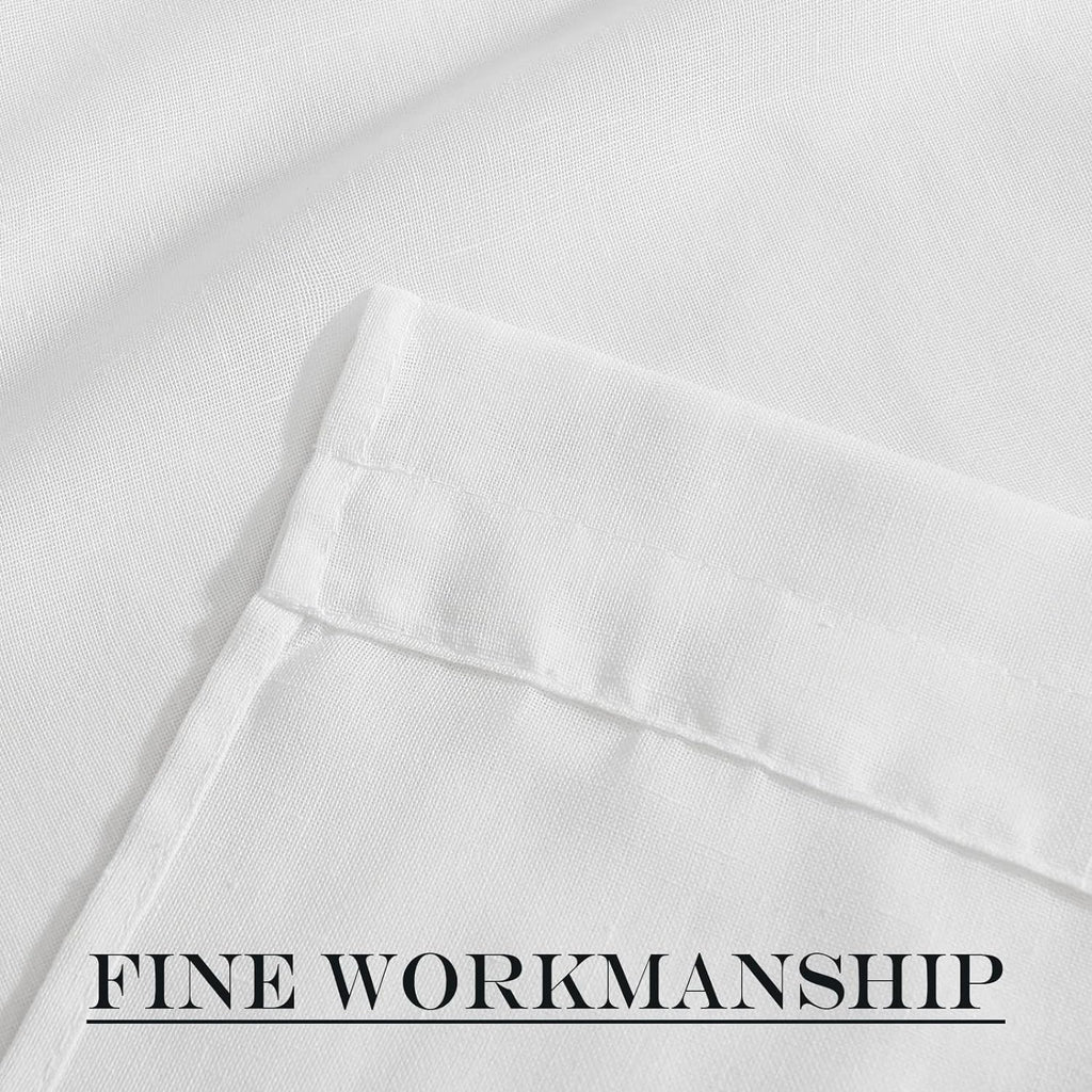 NICETOWN Linen Semi Sheer French Door Panels 80 inch Long, Light Filtering Curtains for Front Glass Back Entry Front Door with Tieback, 36" Wide, 1 Panel, White