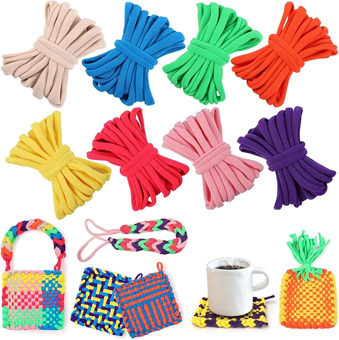 IQKidz 224 PCS Loom Loops Refill for Potholder Weaving Loom Kit Toys, Elastic DIY Arts and Crafts Loops Supplies for Kids Beginners, Perfect Birthday Gifts for 5 6 7 8-12 13 Year Old Girls