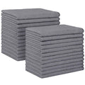 HOMEXCEL Grey Microfiber Cleaning Cloth, 24 Pack Absorbent Cleaning Rags, Lint-Free, Streak-Free Cleaning Towels for Car Kitchen