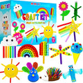 MHMYDIS First Craft Kit for Kids - 12 in 1 No Mess Creative Arts and Crafts kit for Kids Ages 4-8 - Toddler Crafts Kit Supplies - Gifts for Girls and Boys 3 4 5 6 7 8 Year Old