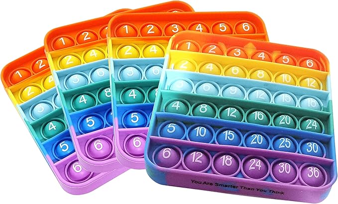 Matrix Dice Game – Pop-and-Play Bubble Pad Educational Math Dice Game – Fun Math Games for Kids 8–12, Teens, Adults, and Seniors – Ideal for Classrooms and Family Board Game Night for 2-4 Players