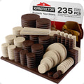 235 pcs Felt Furniture Pads Brown & Beige X-Protector! Huge Quantity of Furniture Pads for Hardwood Floors – Your Ideal Wood Floor Protectors for Furniture. Protect Any Type of Hard Floor!