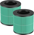 2 Pack AC300 True HEPA Replacement Filter Compatible with Purivortex AC300 Air Purifiers, 3-in-1 H13 True HEPA Filter Green
