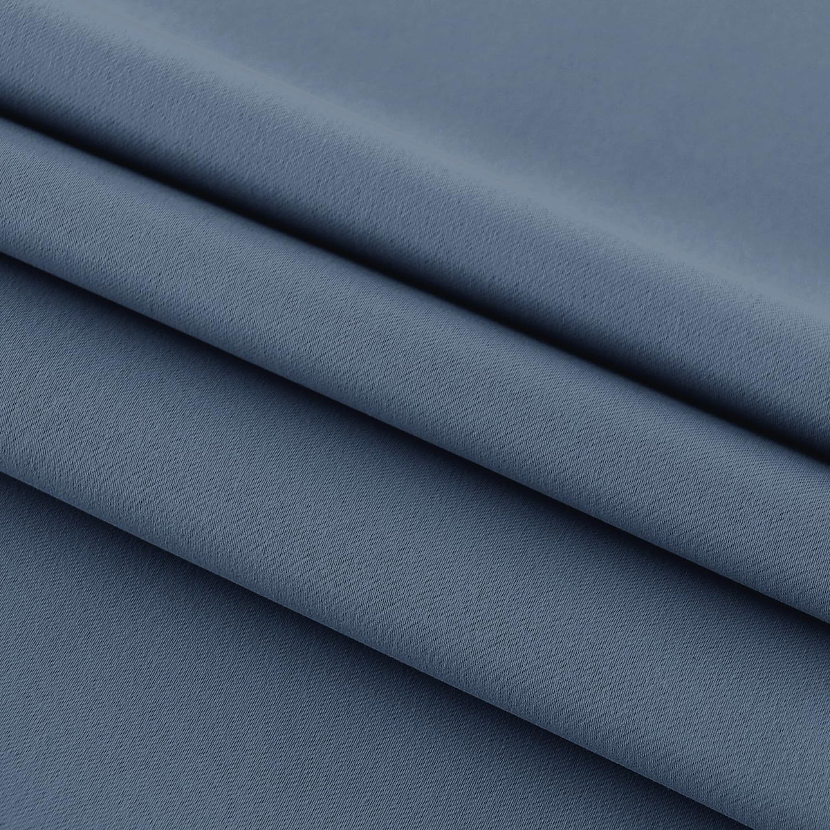 DWCN French Door Curtains – Rod Pocket Thermal Blackout Curtain for Window/Patio Doors/Doorways/Classroom/Kitchen for Privacy, 54W by 40L Inches, 1 Panel with Tieback, Dusty Blue