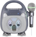 Singimals Kids Karaoke Speaker with Microphone - Unleash Your Child's Inner Superstar, Bluetooth v5.1, 12H Playtime, 5W Speaker, Multicolor LED Lighting, Kubby The Koala