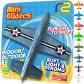 Foam Airplanes for Kids: Airplane Toy Glider Plane Styrofoam Airplanes - Best Stocking Stuffers for Boys for All Ages 4 5 6 7 8 9 Year Old - Outside Toys Air Planes Outdoor Army Toys for Kids Presents