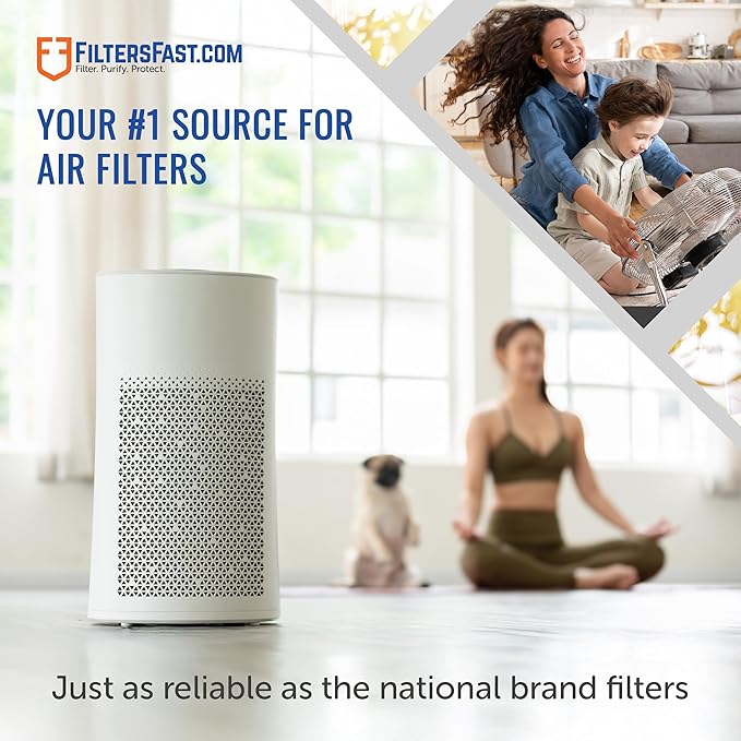 Filters Fast Compatible Replacement for Trion 259112-103 20x20x5 Air Filter MERV 11 Pleated AC Furnace, Actual Size: 19 11/16 x 20 11/16 x 4 7/8, 2-Pack