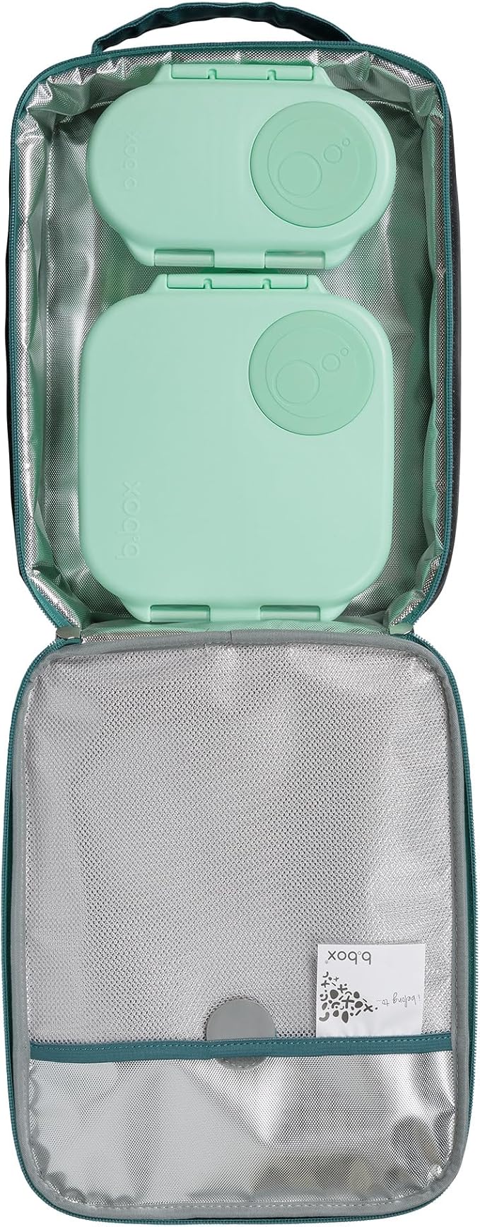 b.box Snack Containers for Kids, Toddler Snack Box Container, Reusable Small Bento Box for Lunch, School & Travel, Leak Proof, BPA free, Dishwasher Safe, Ages 4 months+ (Spearmint, 12oz capacity)