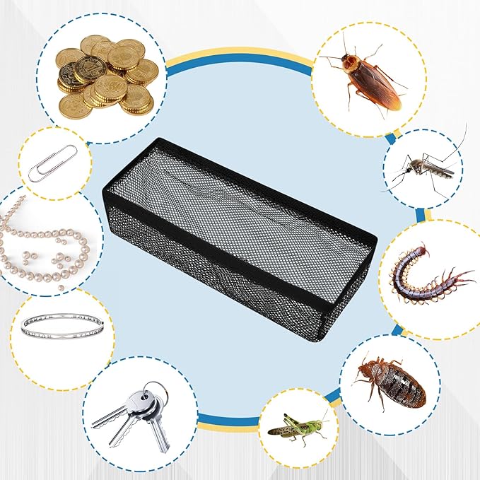 Zonon 12 Pcs 2 x 12 Inch Floor Register Trap Cover Vent Screen for Home Vent Mesh Elastic Band Filter Floor Register Trap Keeps Pet Hair, Food Out (Black)
