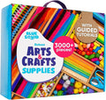 Blue Squid 3000+ pcs Arts and Crafts Supplies for Kids | Craft Kit Box for Kids Age 3-5, 4-8, 6-8, 8-12 | Craft Supplies & Materials Crafts Set Toys Art Box Gifts for Girls Boys Bulk Art Kit