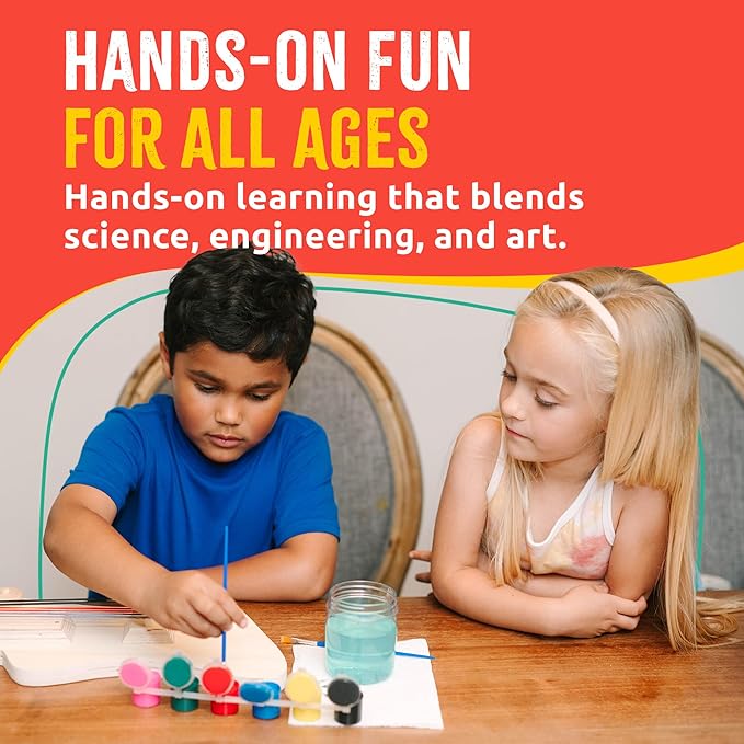 DIY Wood Building Kits, STEM Woodworking Kit for Kids, Creative Fun Craft Projects, Great Gift for Boys & Girls (Wooden Guitar, 1-Pack)