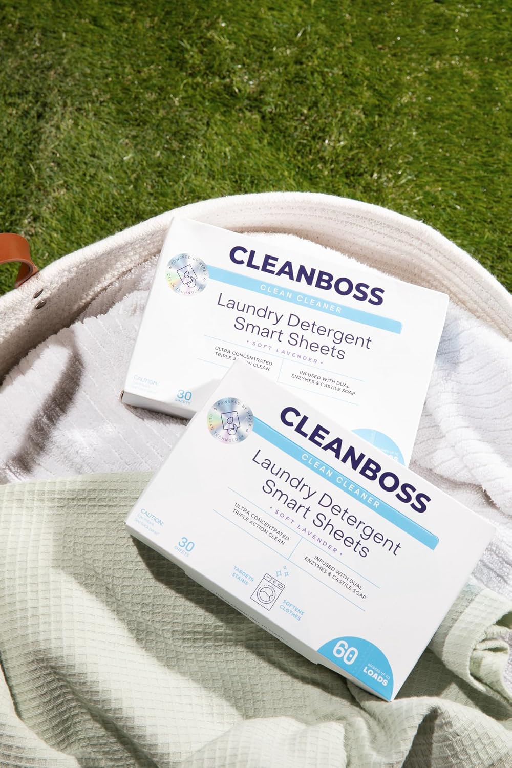 CleanBoss Laundry Detergent Smart Sheets - 60 Sheets