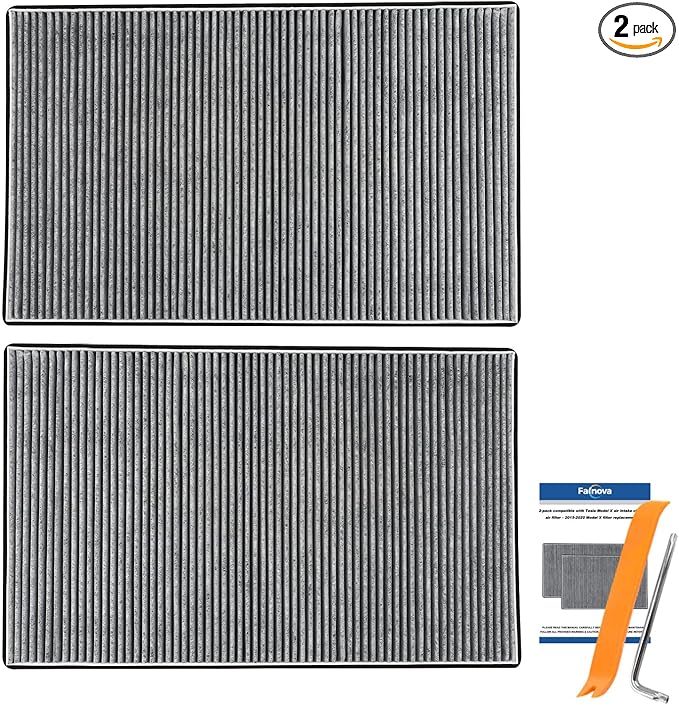 Compatible with Tesla Model X 2015-2020 Cabin Air Filter Intake HEAP Filter Kit - Includes Tools & Installation Guide