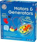 Thames & Kosmos Motors & Generators Science Kit | 25 Guided STEM Experiment Lessons | 48 Page Color Student Guide | Grades 3-6 | Ages 8+ | Play & Learn | Parents' Choice Silver Award Winner