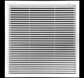 20" X 25" Aluminum Return Filter Grille for 1" Filter - Easy Airflow - Linear Bar Grilles [Outer Dimensions: 22.5w X 27.5h]