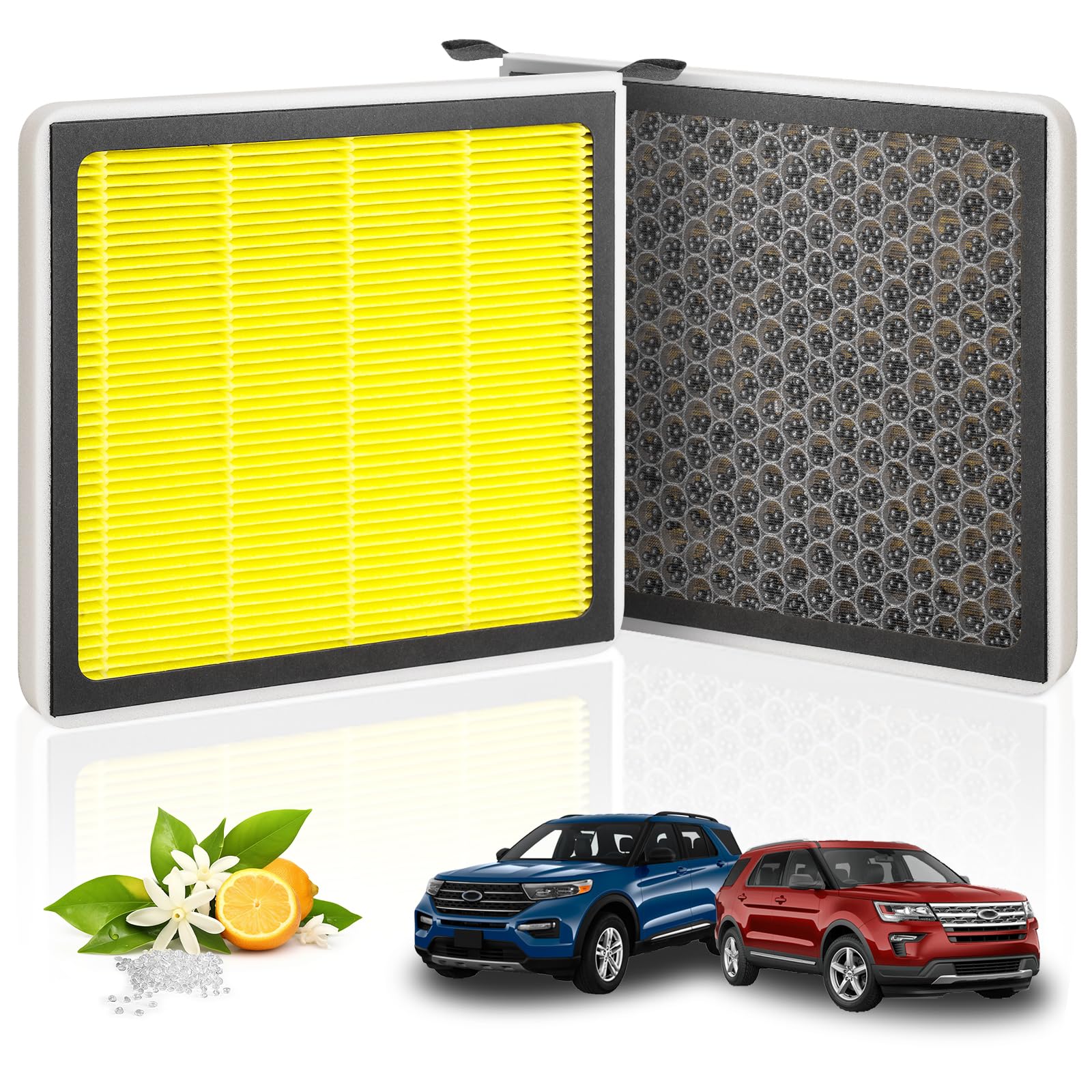Cabin Air Filter CF11176 Fits 2011-2019 Ford Explorer, 2010-2019 Taurus, 2010-2019 Flex, 2013-2019 Police Interceptor Utility/Se