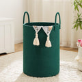 Laundry Basket,Woven Cotton Rope Laundry Hamper,40L for Decorative Storage of Dirty Clothes,Toys and Blankets in Bathroom,Baby Room and Living Room
