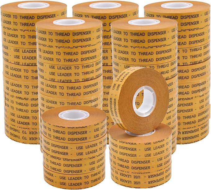 WOD General Purpose ATG Tape, 3/4 inch x 36 yds. (Set of 48 Rolls) Adhesive Transfer Tape Glider Refill Rolls Clear Adhesive on Gold Liner (Acid Free) RWATG20