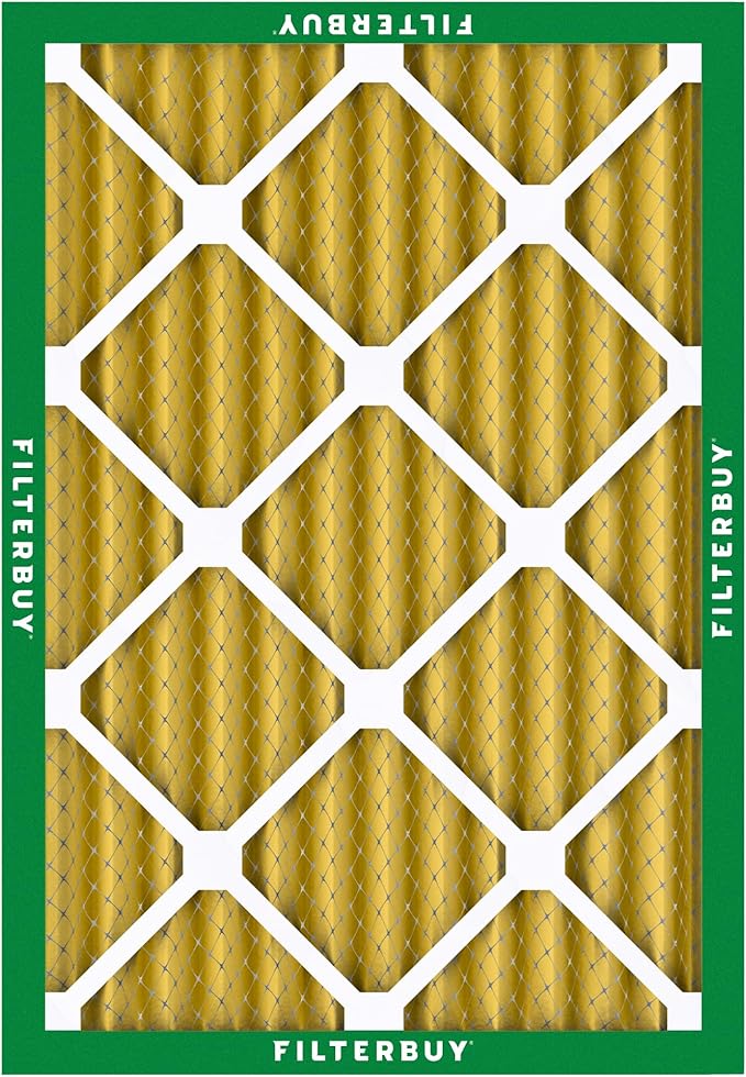 Filterbuy 30x36x2 Air Filter MERV 11 Superior Pet & Allergy Defense (12-Pack), Electrostatic Pleated HVAC AC Furnace Filters Replacement, Made in USA (Actual Size: 29.81 x 35.81 x 1.75)