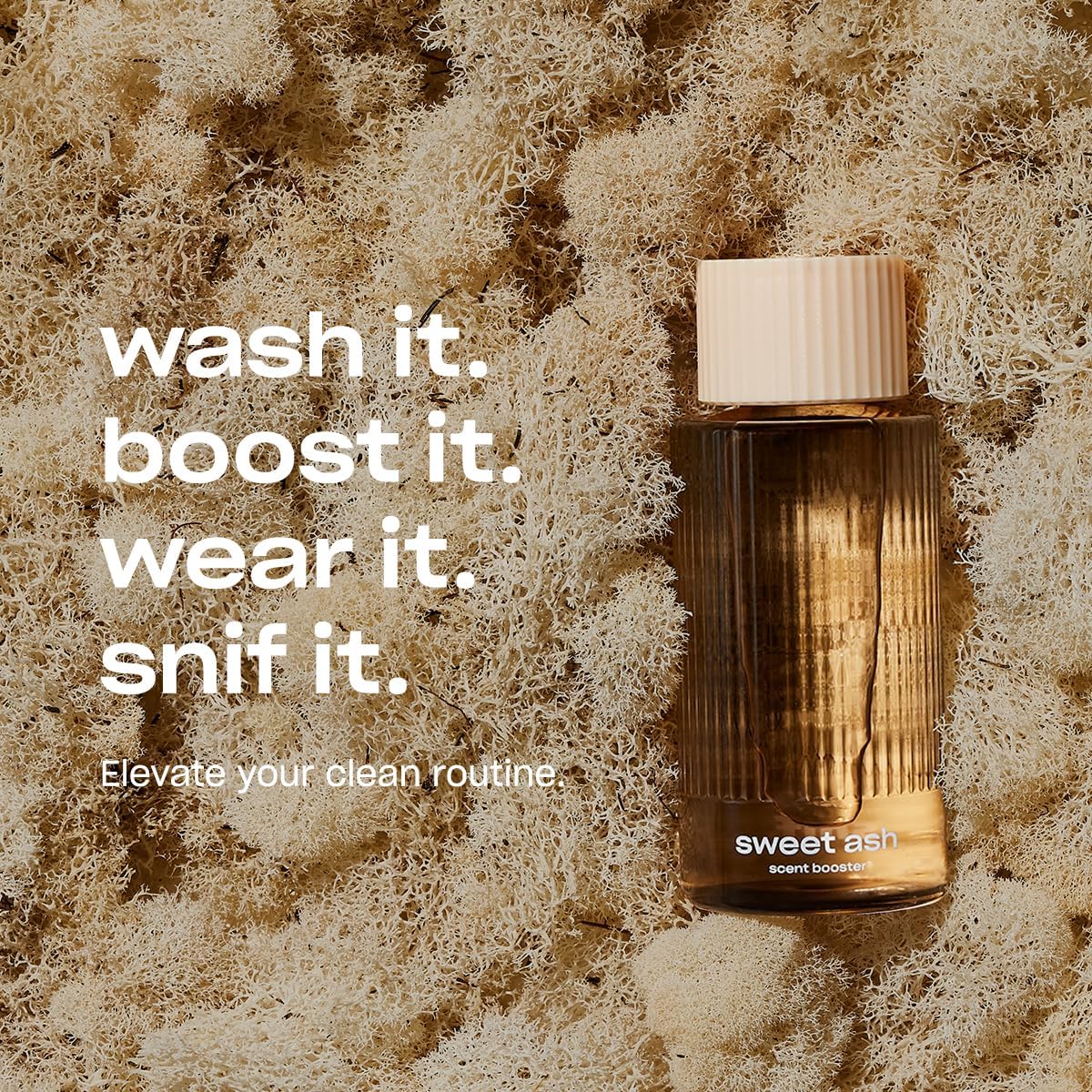 Snif Sweet Ash Scent Booster, Low Key Sweet and Earthy Scent, 25 Loads, Non-Irritating to Skin, Clean, Non-Toxic, Vegan, Cruelty Free, 8.5oz