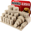 Felt Furniture Pads X-PROTECTOR 235 PCS Premium Furniture Pads - Felt Pads Furniture Feet Best Wood Floor Protectors - Protect Your Hardwood & Laminate Flooring!