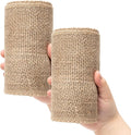Natural Burlap Fabric Roll 10 Yards - 6 Inch Jute Ribbon for DIY Gift Wrapping, Craft Projects, Wedding, Christmas, Home Decoration (15 cm)