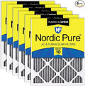 Nordic Pure 20x30x1 (Actual Size: 19 5/8 x 29 5/8 x 3/4) Furnace Air Filters MERV 10 Pleated Plus Carbon 6 Pack