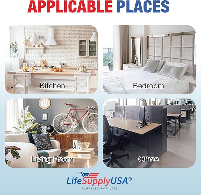 Vital 100-RF True HEPA Filter Set Compatible with LEVOIT Vital 100 Air Purifier Hepa + Activated Carbon Pre-Filter Replacement by LifeSupplyUSA (5-Pack)