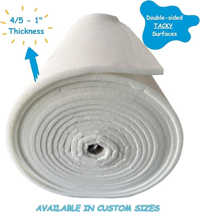 Spray Booth Ceiling Filter, High-Capacity Intake Air Filter for Downdraft Booths (2/case, 57" x 85")