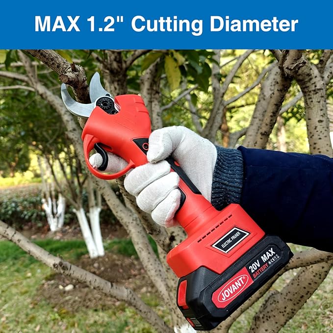 6" Electric Power Chainsaw, Electric Pruner for 1.2 inch Tree Trimming, 6 inch Battery Saw with 20V 4.0Ah Battery, Garden Power Tools for Tree Branches,Courtyard, Household
