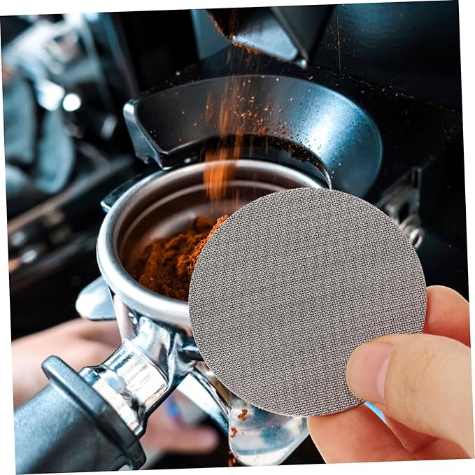 Luxshiny 3pcs Stainless Maker Filter Mesh for Espresso Machines Reusable Fine Filter Screen for Uniform Extraction Office
