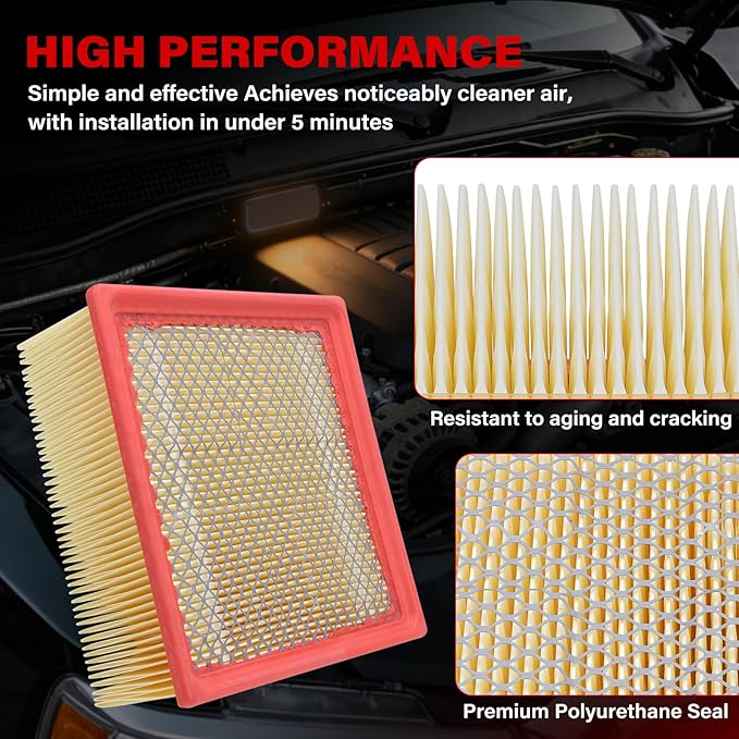 Filter Element Compatible with Dodge Ram 2500/3500/4500/5500 2019-2024 6.7L. Replace 68436631AA, 68157291AA, 53034051AB, 05083285AA, Fuel Filter, Oil Filter, Air Filter, Fuel Water Separator